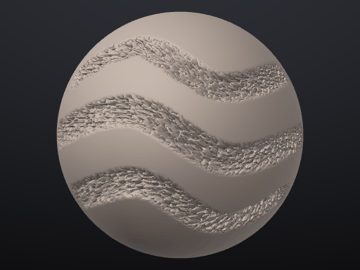 Rasp brush preview