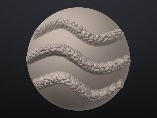 Rope brush preview